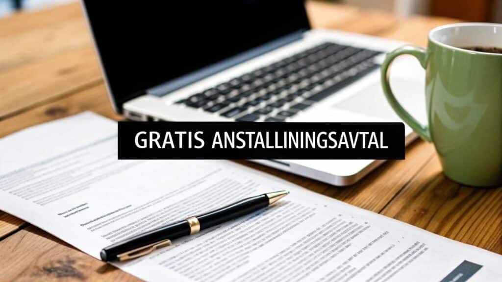 Anställningsavtal mall gratis – komplett guide från expert